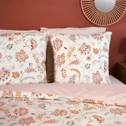 Linnea Parure de lit ISPANA 240x220 cm 100% polyester microfibre rose 3 pièces