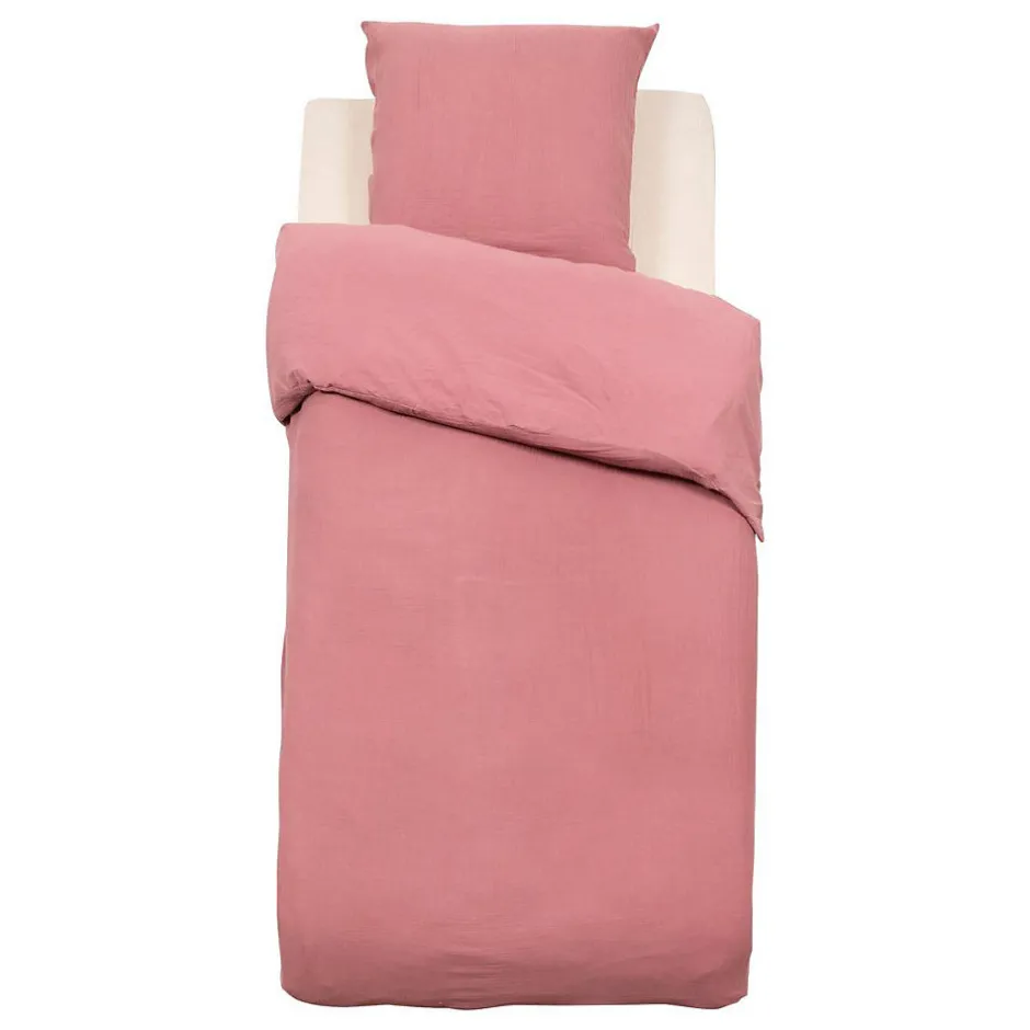 Atmosphera Créateur D'Intérieur Parure de lit Lili 140x200cm rose antique - Atmosphera
