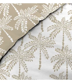 Douceur D'Intérieur Parure de lit réversible 100% coton (240x220 cm - Naturel)