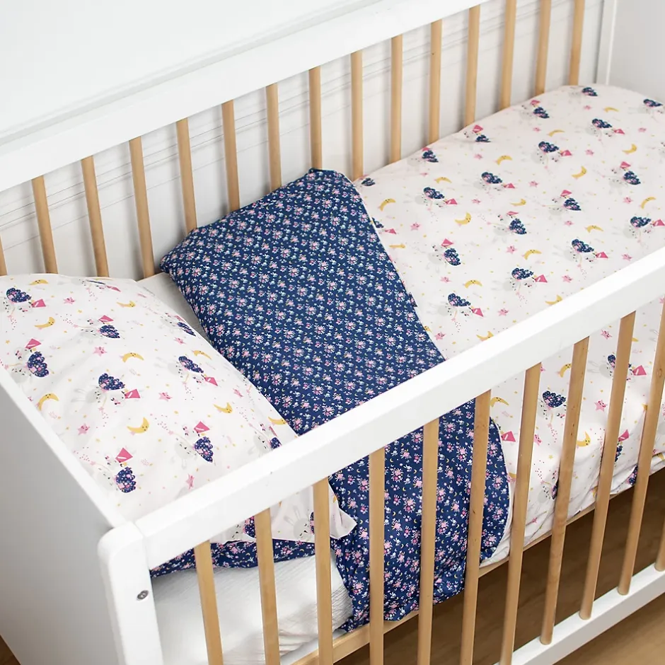 Sevira Kids Parure de lit réversible en coton Fairy Flore Outlet