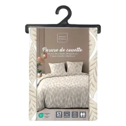 Douceur D'Intérieur Parure de lit réversible (240x220 cm - Naturel) Best