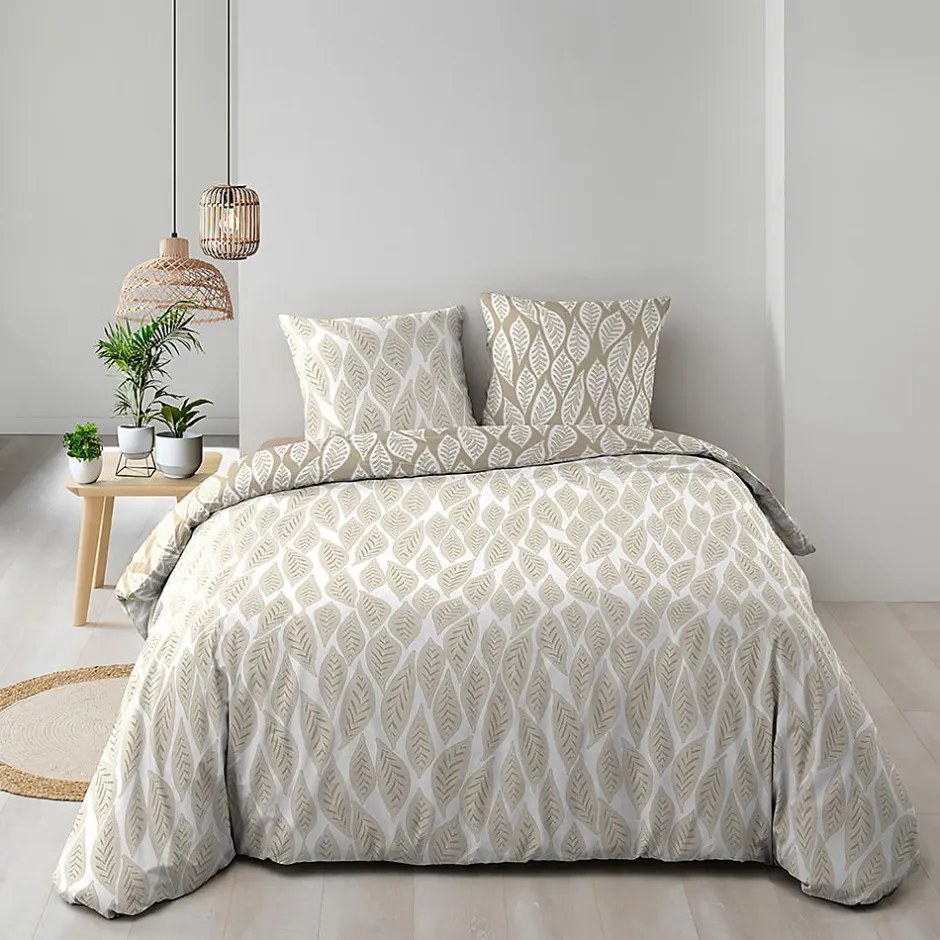 Douceur D'Intérieur Parure de lit réversible (240x220 cm - Naturel) Best