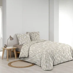 Douceur D'Intérieur Parure de lit réversible (240x220 cm - Naturel) Best