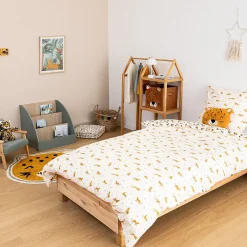 Atmosphera Créateur D'Intérieur Parure de lit Telma motif léopard 140x200cm - Atmosphera