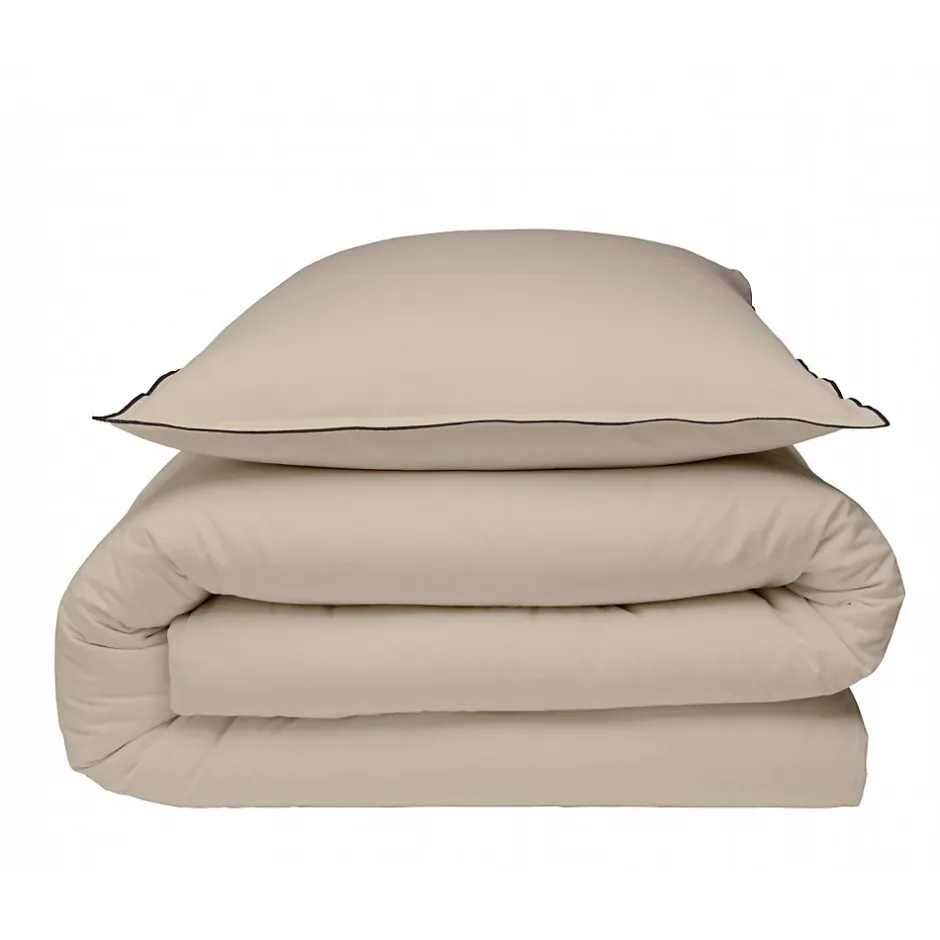 Future Home Parure de lit unie en coton finition bourdon 240x220cm Best