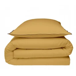 Future Home Parure de lit unie en coton finition bourdon 260x240cm Discount