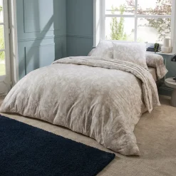 Linnea Parure de lit 140x200 cm 100% flanelle de coton ORCHIDÉE 2 pièces