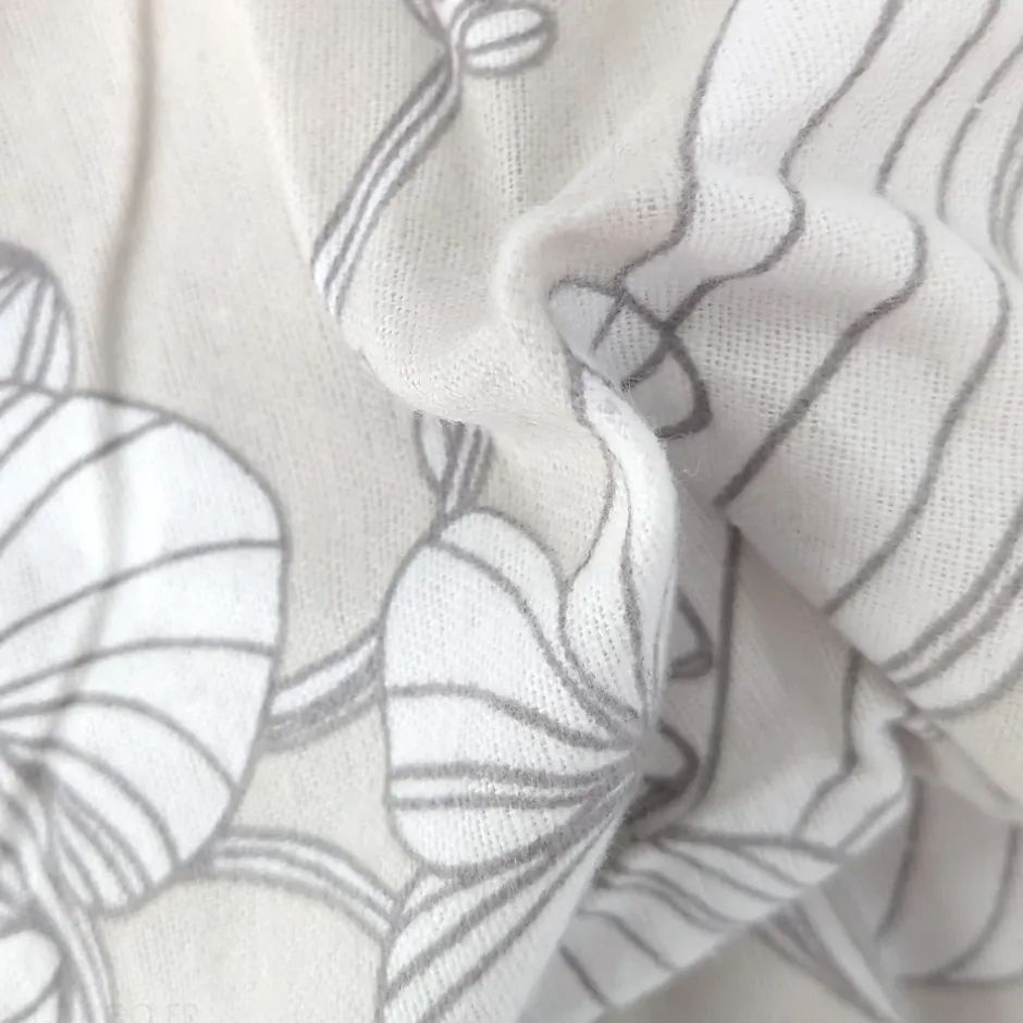 Linnea Parure de lit 140x200 cm 100% flanelle de coton ORCHIDÉE 2 pièces