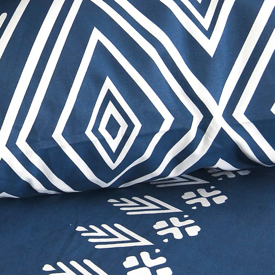 Linnea Parure de lit 240x220 cm coton NORDA Bleu