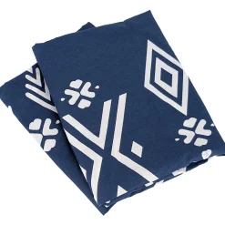 Linnea Parure de lit 240x220 cm coton NORDA Bleu