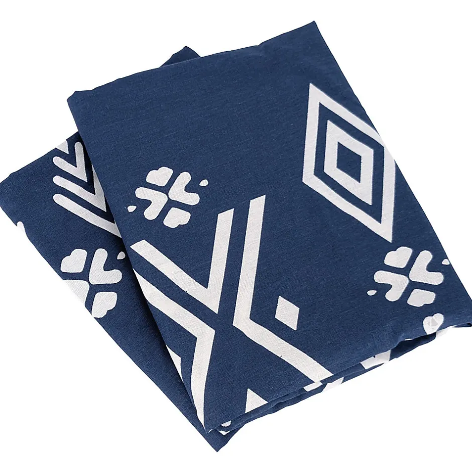 Linnea Parure de lit 240x220 cm coton NORDA Bleu