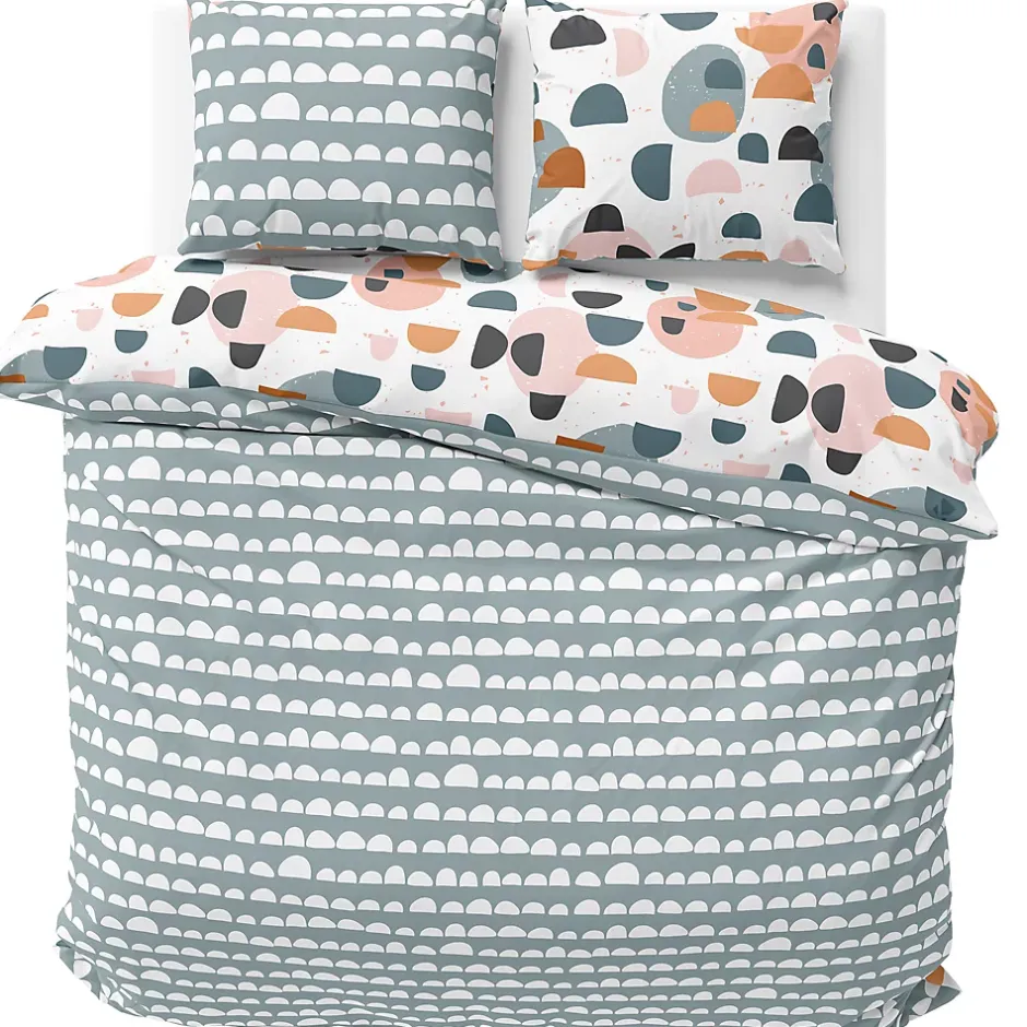 Linnea Parure de lit 240x220 cm coton PONTINO Multicolore 3 pièces Sale