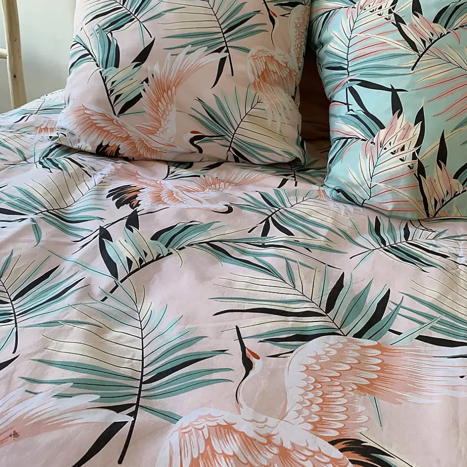 Linnea Parure de lit 260x240 cm coton ALEYA Rose Outlet