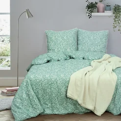 Linnea Parure de lit 240x220 cm coton + lyocell LIBERTYS Vert Celadon