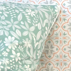 Linnea Parure de lit 240x220 cm coton + lyocell LIBERTYS Vert Celadon