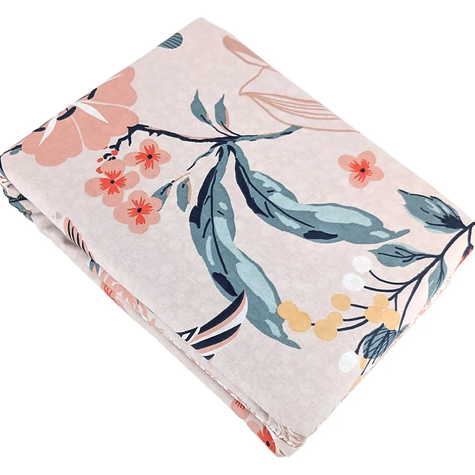 Linnea Parure de lit 260x240 cm coton bci adouci PANGA rose 3 pièces