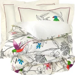 Linnea Parure de lit 280x240 cm coton AMAZONIA ecru