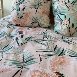 Linnea Parure de lit 240x220 cm coton ALEYA Rose Discount