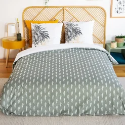 Linnea Parure de lit 240x220 cm coton SOLI vert
