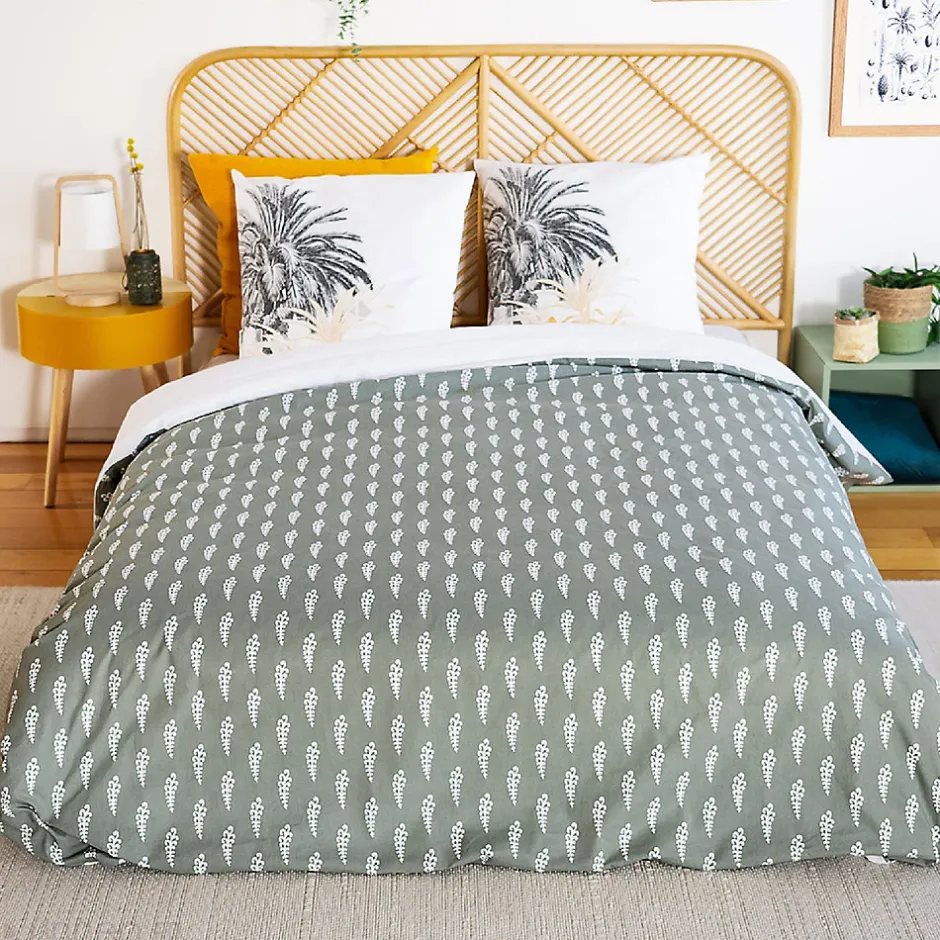 Linnea Parure de lit 240x220 cm coton SOLI vert