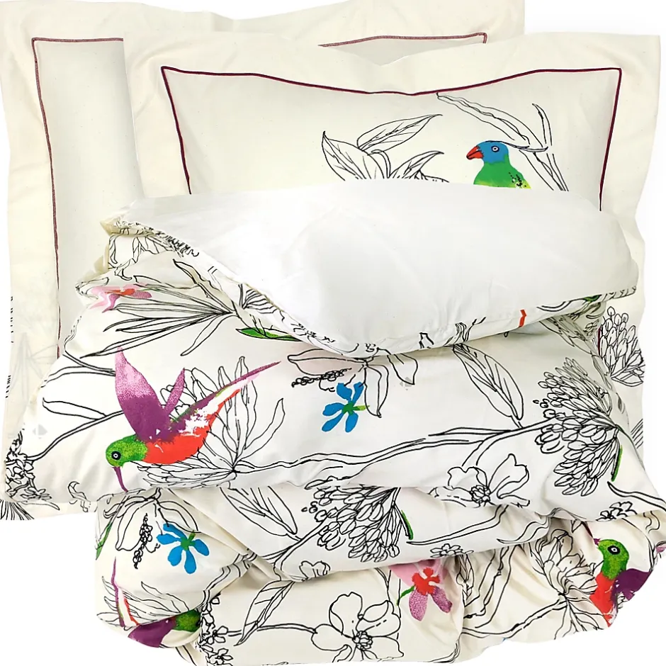 Linnea Parure de lit 200x200 cm coton AMAZONIA ecru Online