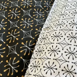 Linnea Parure de lit 140x200 cm coton biologique WAG Noir