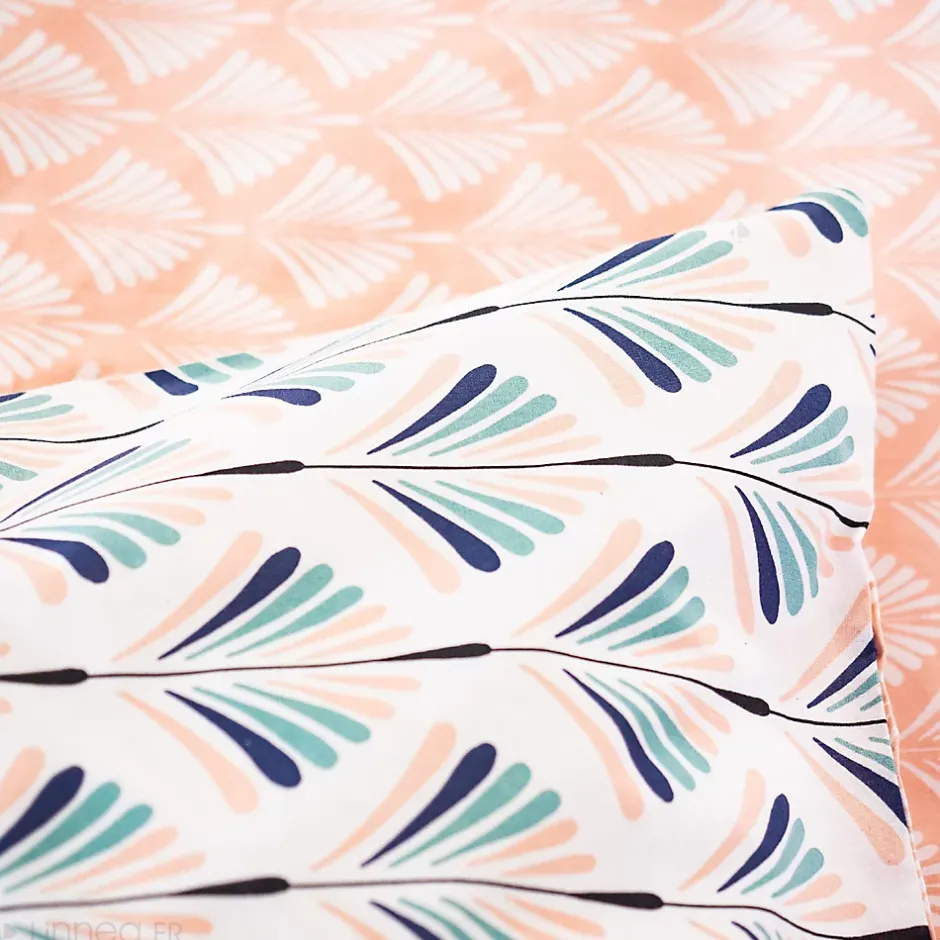 Linnea Parure de lit 200x200 cm coton VOLEA rose Best