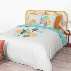 Linnea Parure de lit 240x220 cm coton GANA Vert