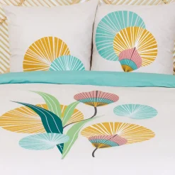 Linnea Parure de lit 240x220 cm coton GANA Vert