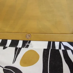 Linnea Parure de lit 260x240 cm en coton NOLIE motif feuillage blanc et jaune 3 pièces New