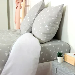 Linnea Parure de lit 240x220 cm microfibre PISA gris Perle