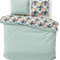 Linnea Parure de lit 260x240 cm microfibre STENO Bleu