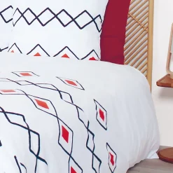 Linnea Parure de lit 240x220 cm microfibre ZEST Rouge Hot