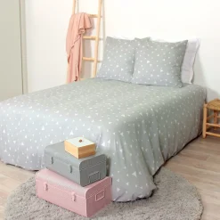 Linnea Parure de lit 260x240 cm microfibre PISA gris Perle