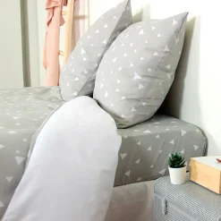 Linnea Parure de lit 260x240 cm microfibre PISA gris Perle