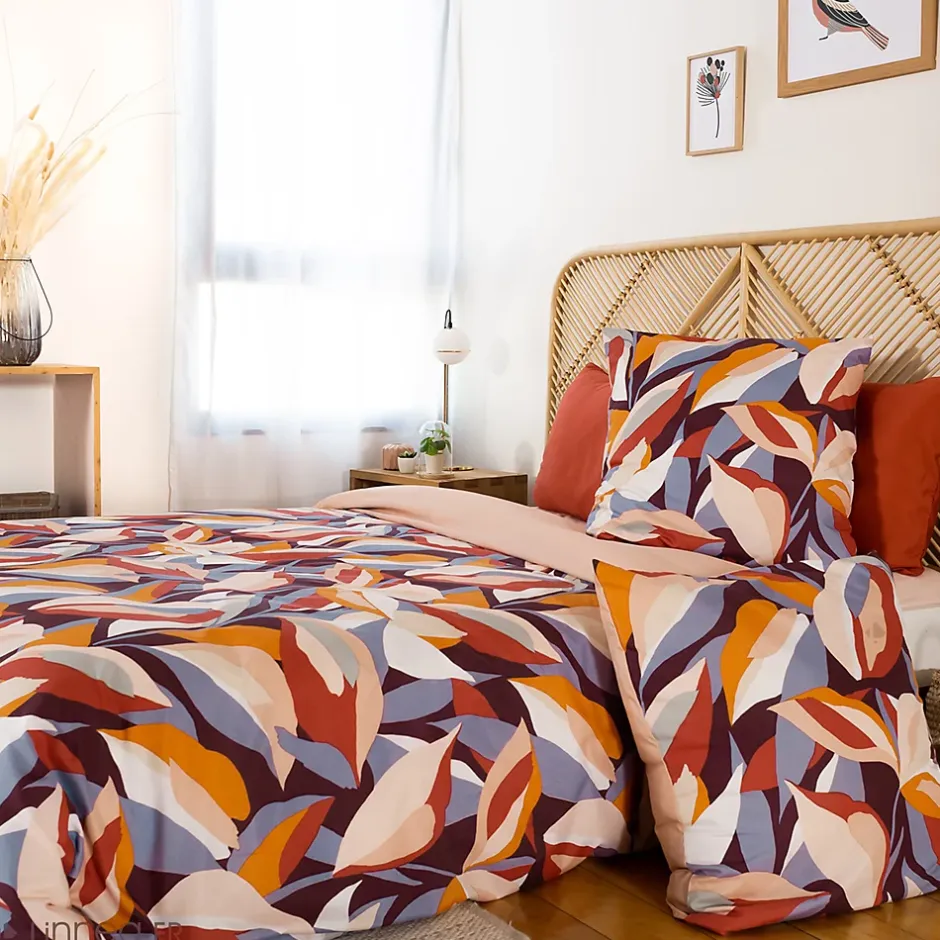 Linnea Parure de lit 240x220 cm microfibre EXUBERANCE multicolore 3 pièces Hot