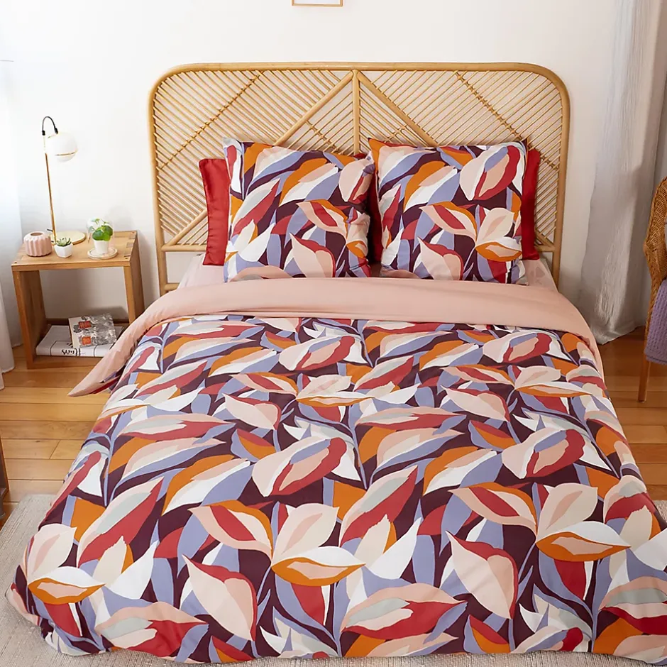 Linnea Parure de lit 240x220 cm microfibre EXUBERANCE multicolore 3 pièces Hot