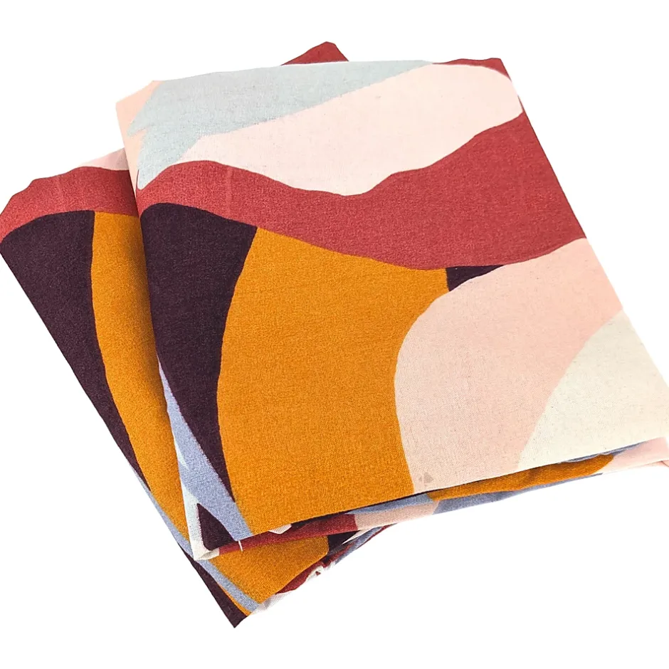 Linnea Parure de lit 240x220 cm microfibre EXUBERANCE multicolore 3 pièces Hot