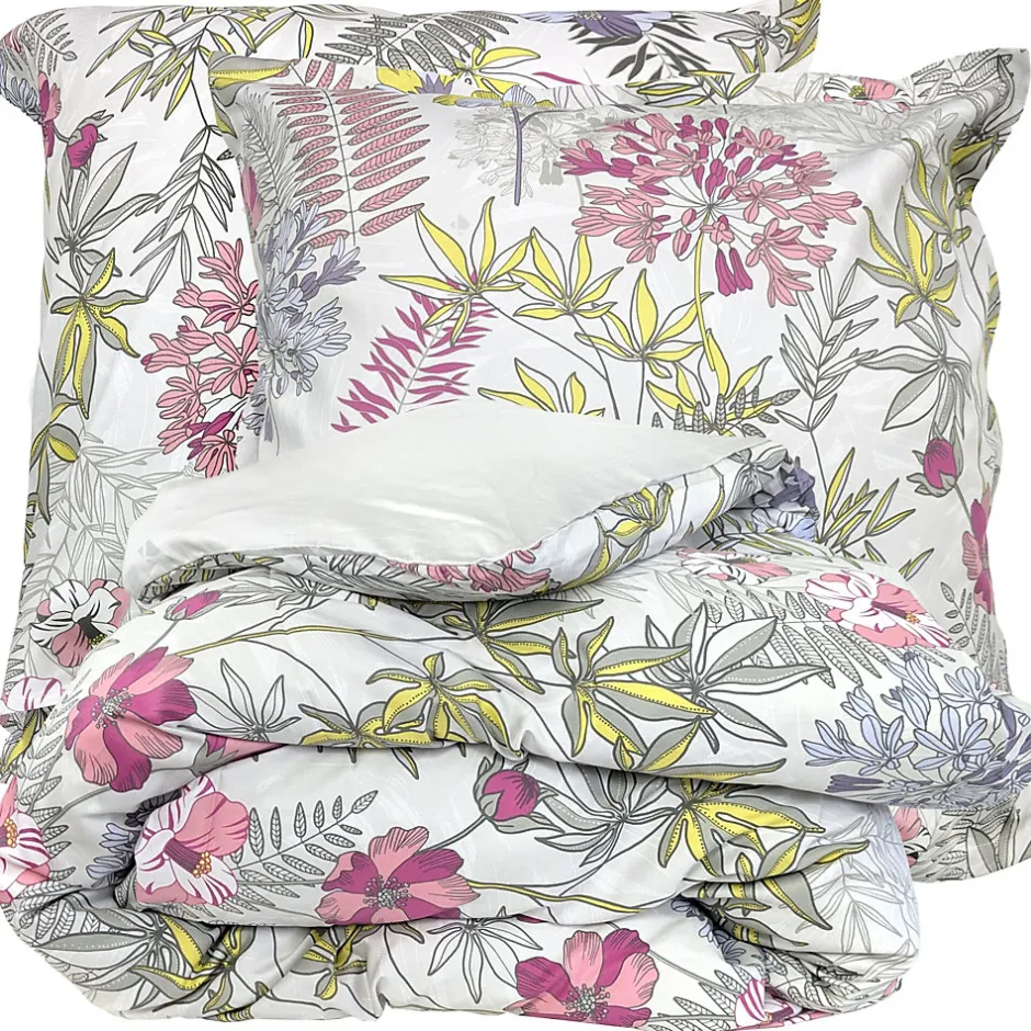 Linnea Parure de lit 280x240 cm satin de coton ANAÏS multicolore 3 pièces