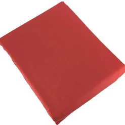 Linnea Parure de lit 260x240 cm satin de coton SAPRI rouge sienne 3 pièces