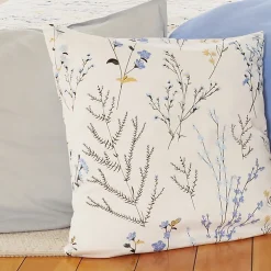 Linnea Parure de lit 240x220 cm Satin de coton FANILLE Blanc 3 pièces