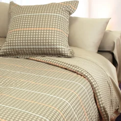 Linnea Parure de lit 240x220 cm Satin de coton DAUPHINE Marron