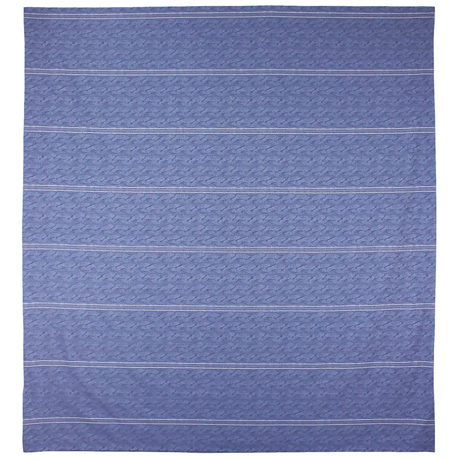 Linnea Parure de lit 240x220 cm Satin de coton VENDOME Bleu foncé
