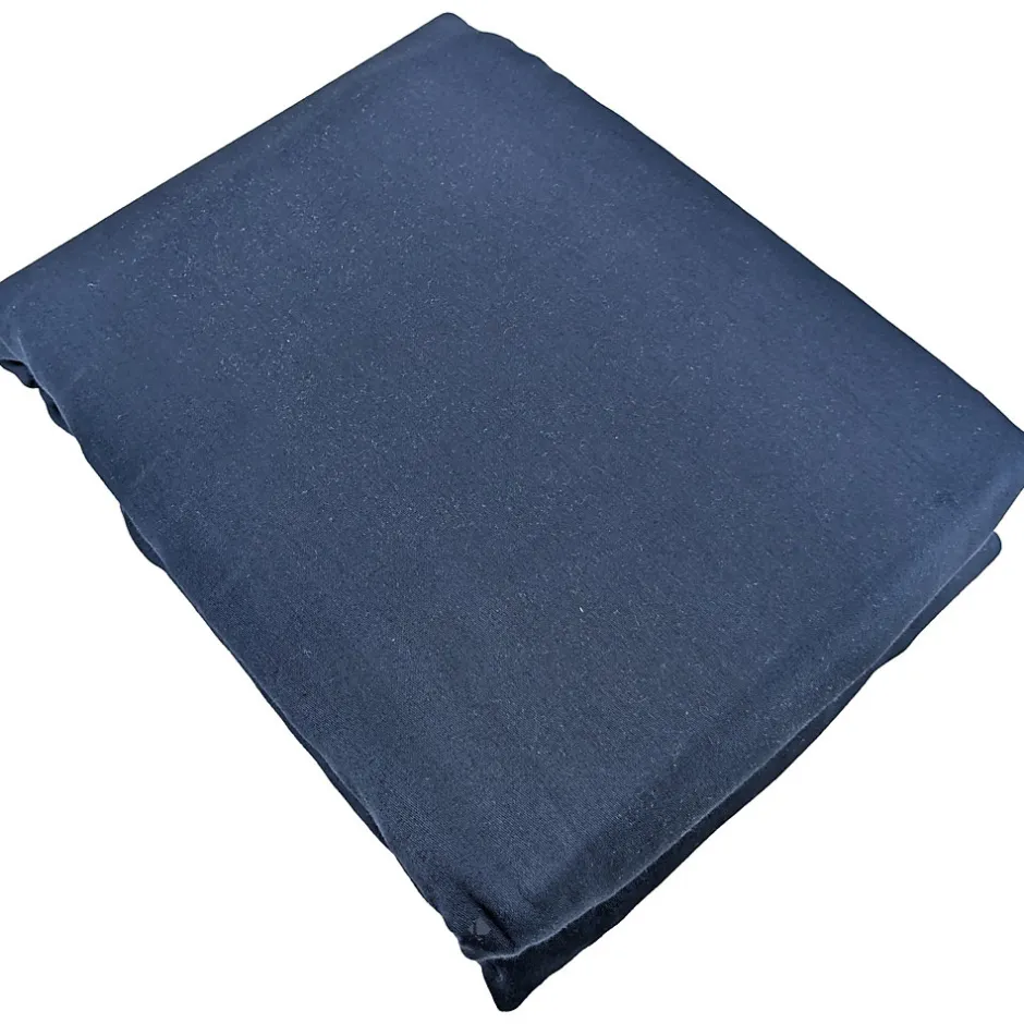 Linnea Parure de lit 240x220 cm satin de coton SAPRI bleu indigo 3 pièces