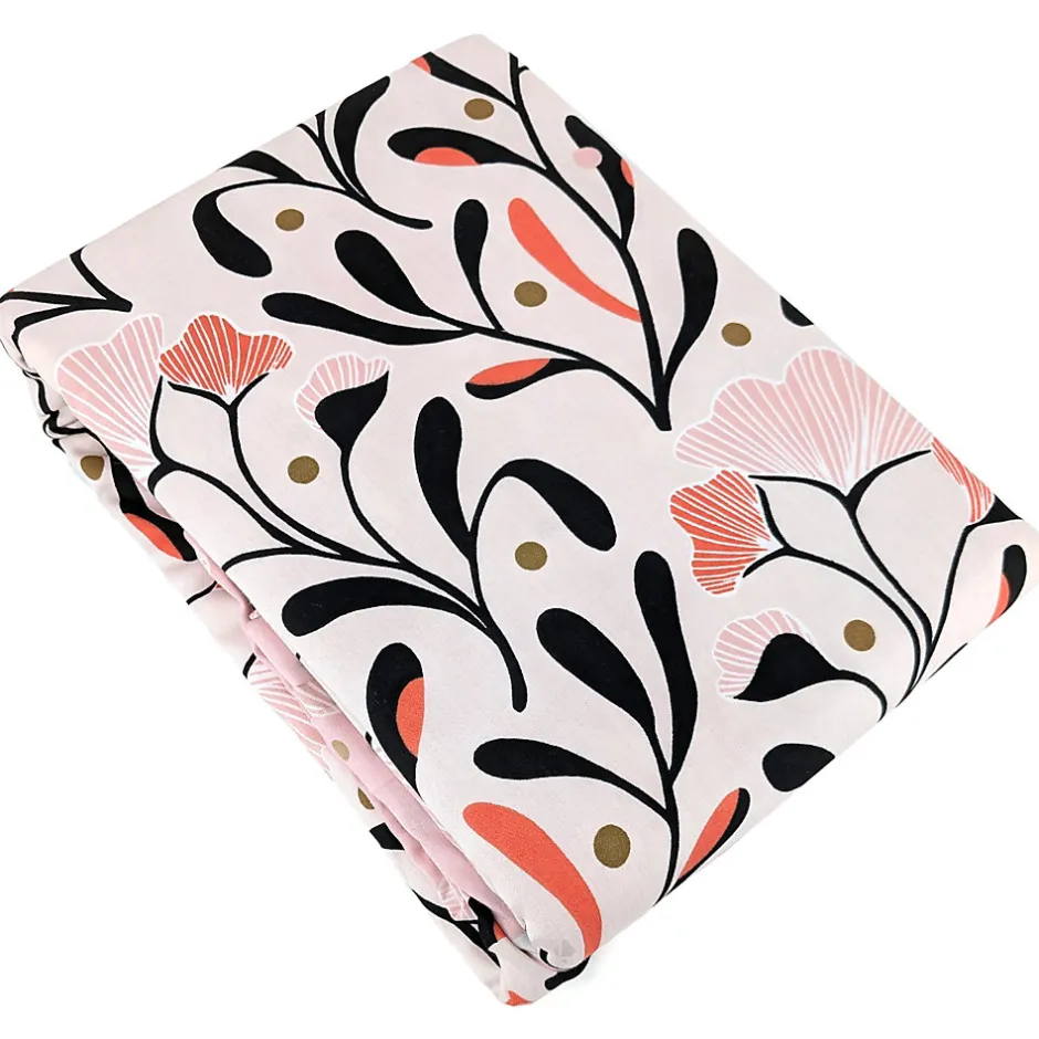 Linnea Parure de lit 240x220 cm Satin de coton JOY Rose 3 pièces