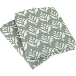 Linnea Parure de lit 260x240 cm Satin de coton ORIENT Vert 3 pièces Discount
