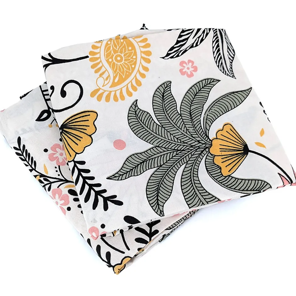 Linnea Parure de lit 240x220 cm Satin de coton WAYAN Vert 3 pièces