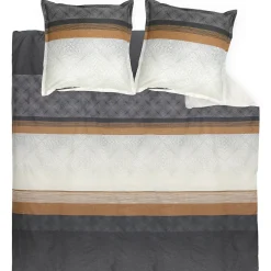 Linnea Parure de lit 240x220 cm satin de coton TIAGO noir