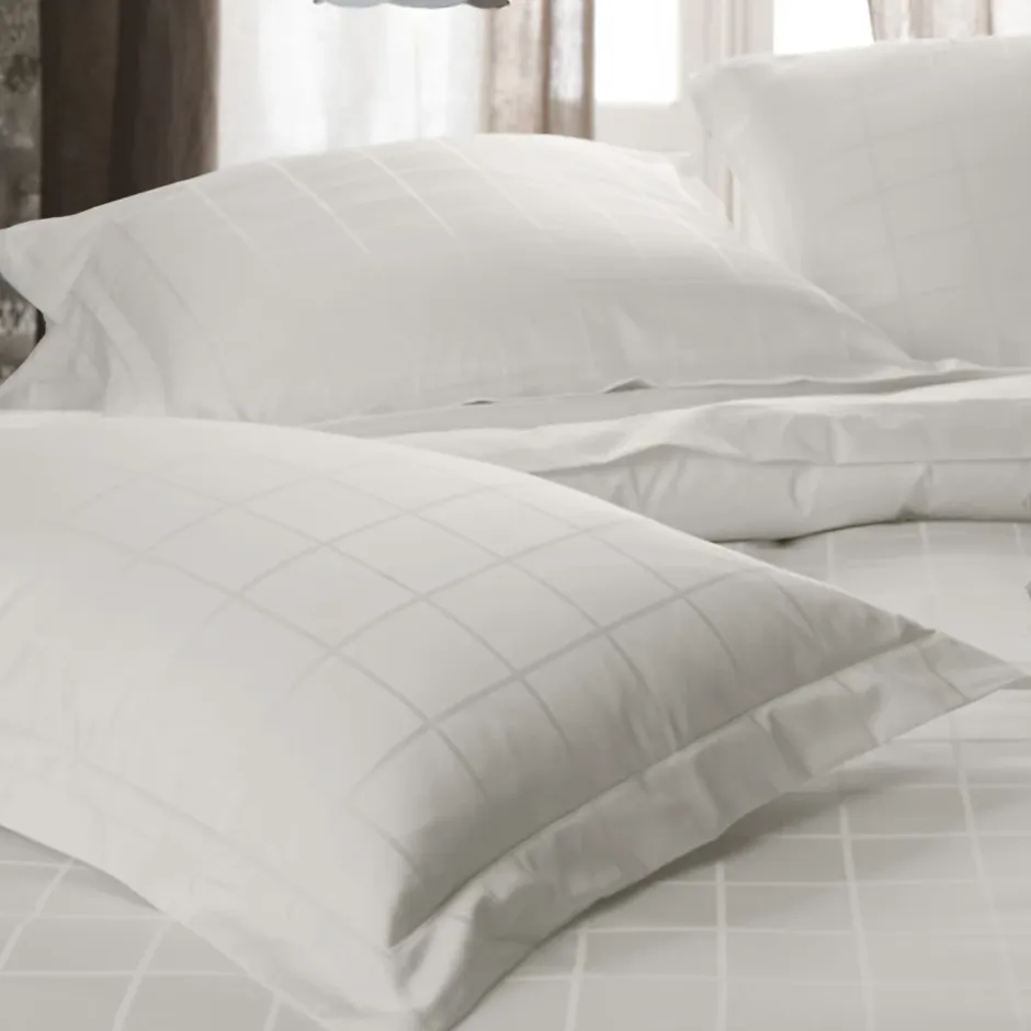 Linnea Parure de lit 280x240 cm set 50x70 satin CONCERTO rayures beige Craie Online