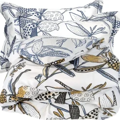 Linnea Parure de lit 280x240 cm 50x70 cm coton PÉNÉLOPE Beige Silice 3 pièces